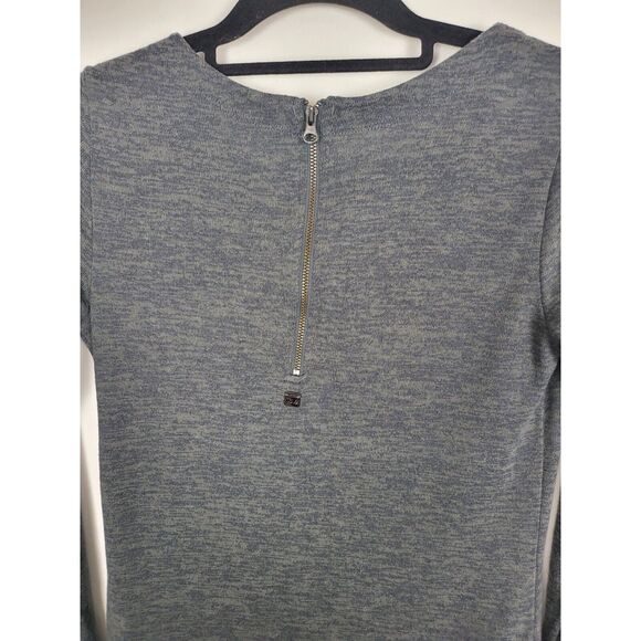 Lole Midi Dress XS Womens Grey Long Sleeve Back Zip Knee Length Spring Fall - Picture 5 of 5